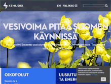 Tablet Screenshot of kemijoki.fi